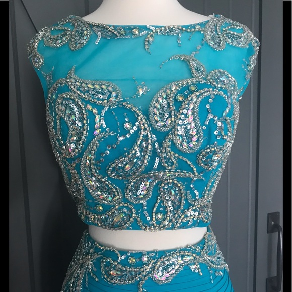 Jovani two piece cocktail dress - Picture 2 of 3